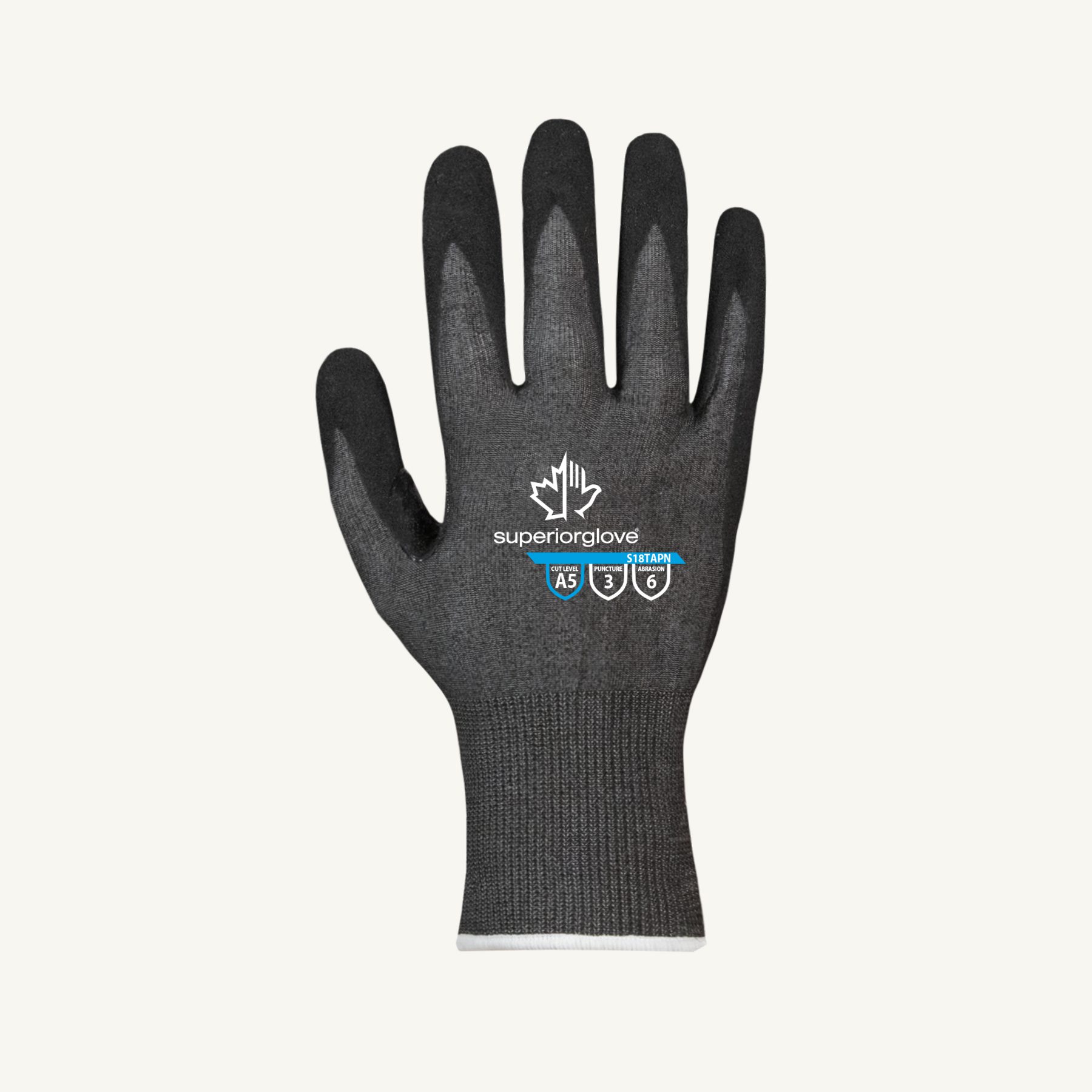 Superior Glove® TenActiv™ S18TAPN Micropore Nitrile Coated A6 Glove